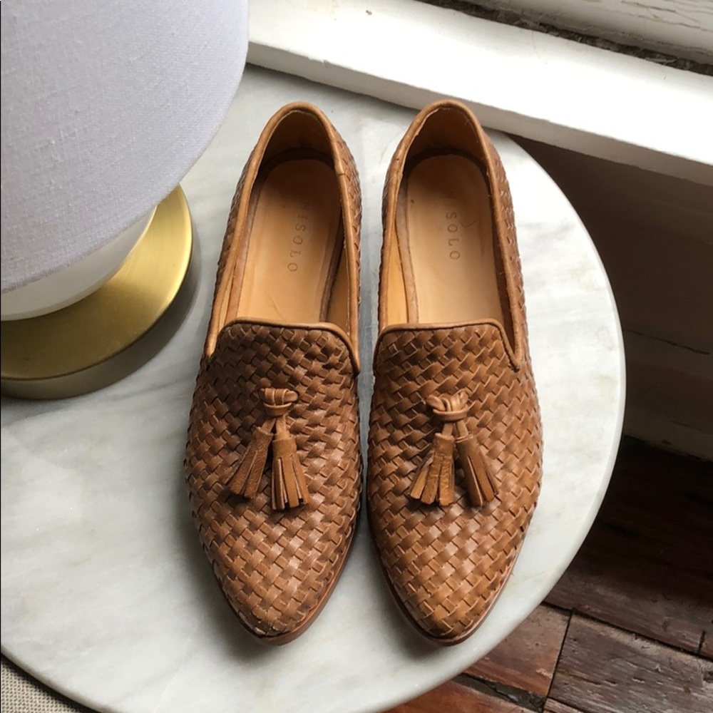 Nisolo woven Frida tassel loafers